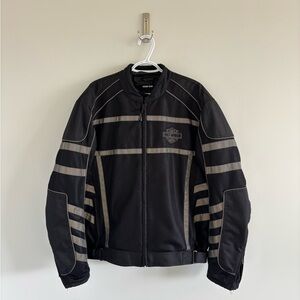 Harley-Davidson Black Riding Jacket with Silver Reflective Striping